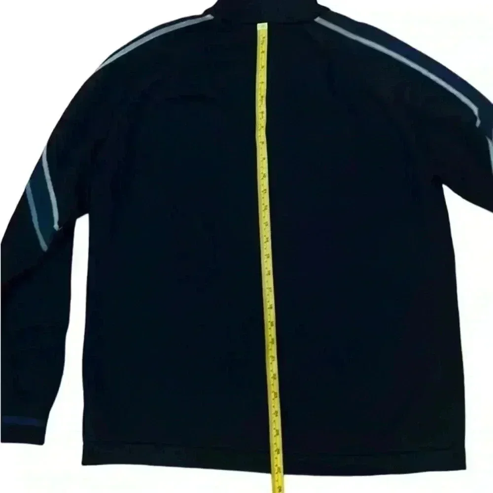 Smartwool 1/4 Zip Merino Wool Sweater Navy with Stripes Size X-Large​​